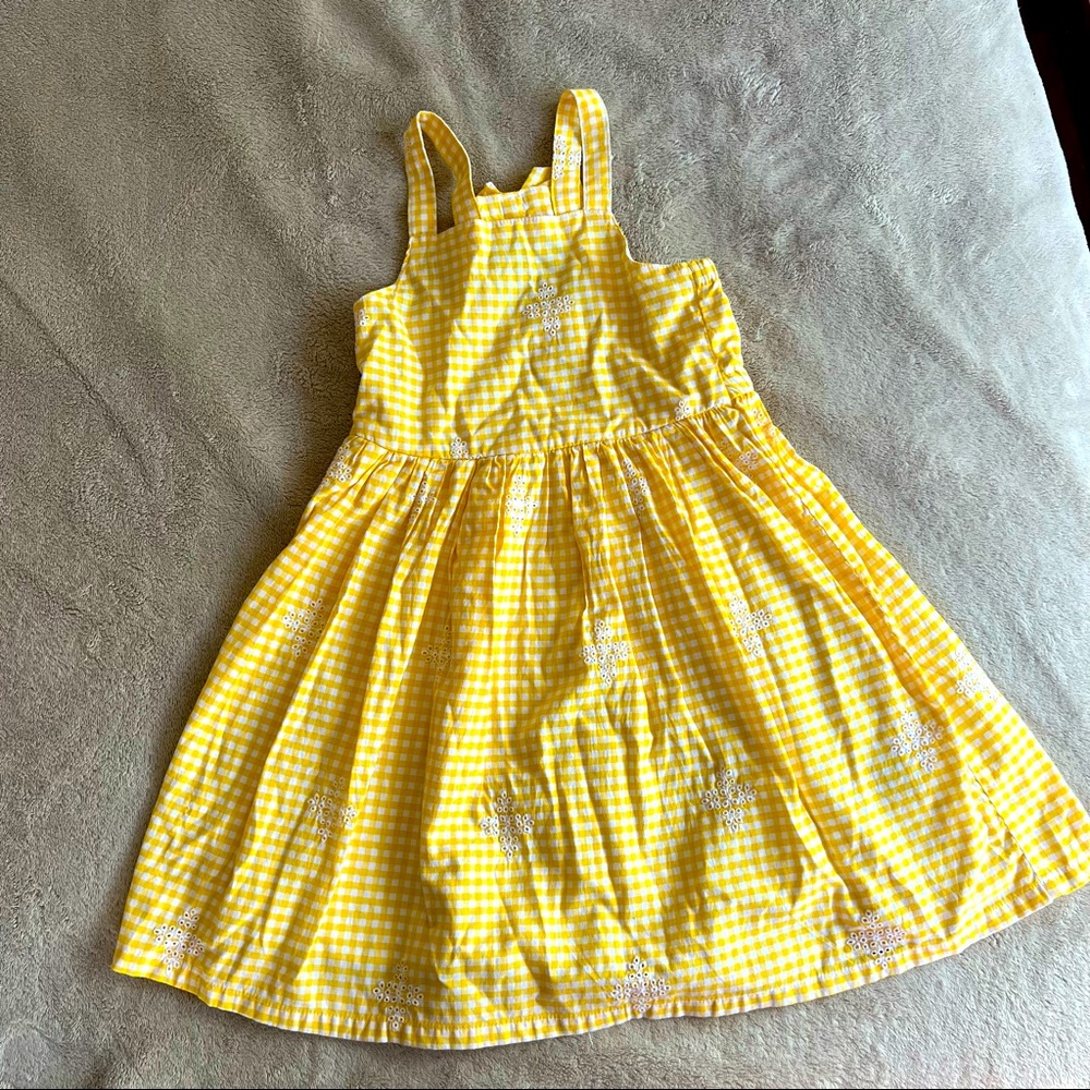 Lucky Penny yellow eyelet dress with bow